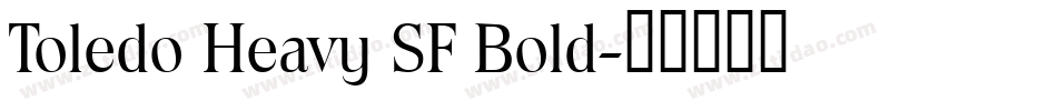 Toledo Heavy SF Bold字体转换